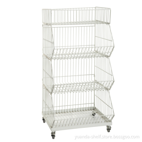 Folding Metal Steel Stacking Wire Warehouse Storage Cage (YD-P002)
